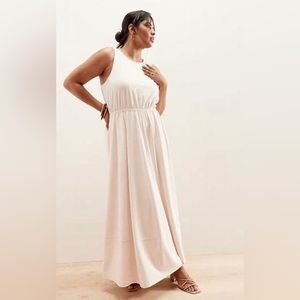 Banana Republic Knit Open Back Maxi Dress